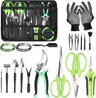 FTUREERA Kit de Ferramentas para Bonsai, Conjunto de Ferramentas de Jardinagem de 21 Peças Inclui Tesouras de Poda de Jardim, Tesoura para Aparar Plantas, Fio de Treinamento, Ferramenta para Suculenta