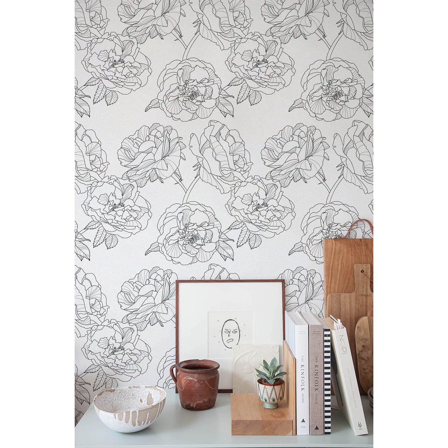 Papier peint panoramique roses de haute qualité décoration murale salon