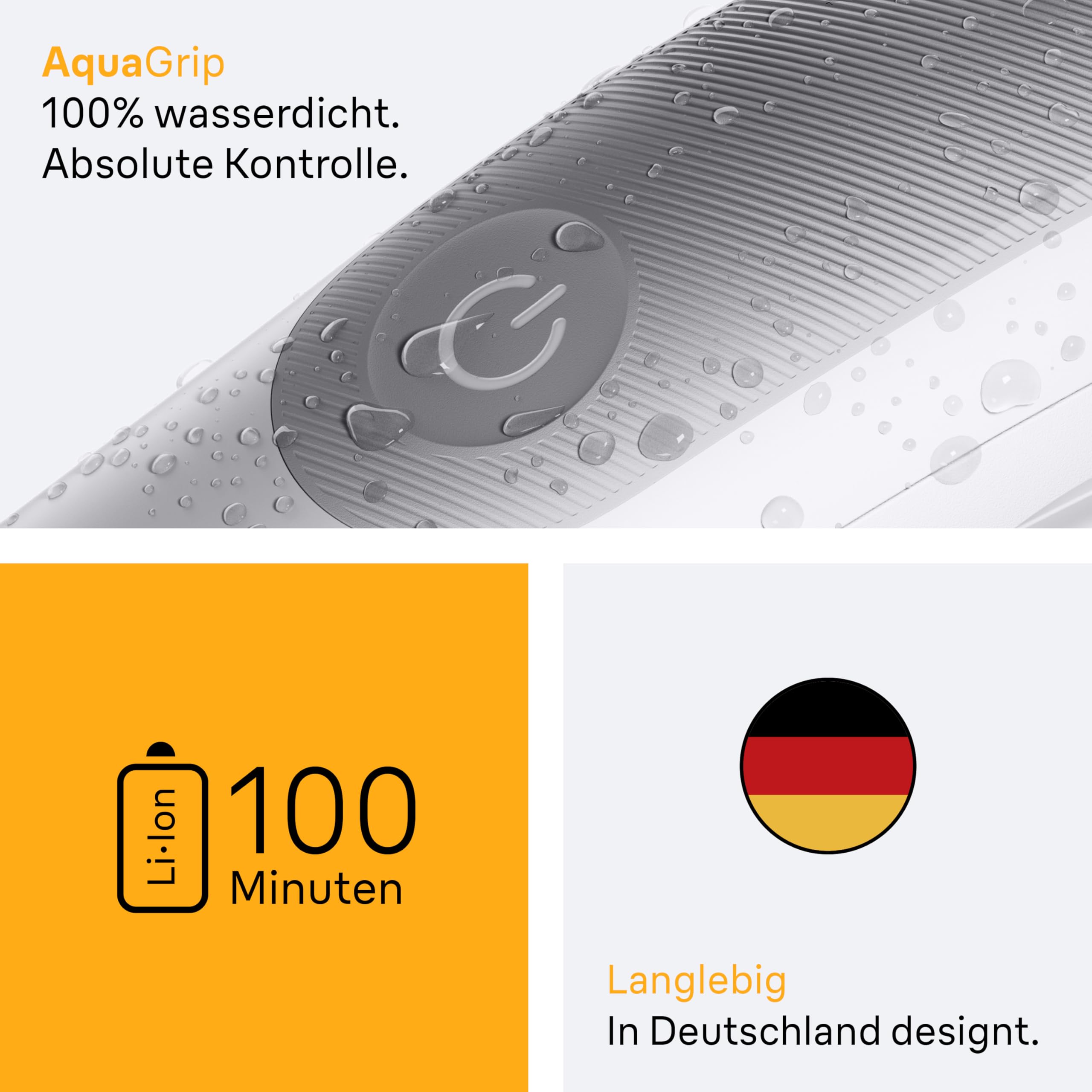 Braun Series 5 Bodygroomer BG5555, Elektrischer Körperrasierer Herren, Kabelloser Trimmer Intimbereich, 100 Min Akku, Wasserdicht, Grau