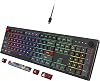Montech MKey Mechanical Gaming Keyboard: Customizable RGB LED, Premium MDA Profile PBT Keycap, Hot-Swappable, Gateron G Pro 2.0 Pre-lubed Switches, Osaka Castle Theme