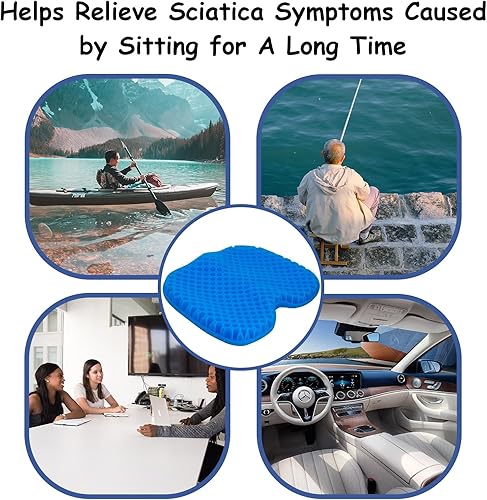 Vista 7 de NEW-Vi Cojín antideslizante para asiento de kayak, impermeable, grueso, para lancha, kayak, canoa, remo, estadio, para sentarse en silla de kayak