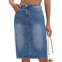Women's Midi Denim Skirt
