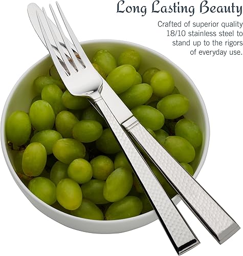 Miniatura 39 de Mikasa Regent Bead - Juego de cubiertos de 65 piezas para cubiertos de acero inoxidable 12, 18/10 con utensilios de servicio completo y servicio