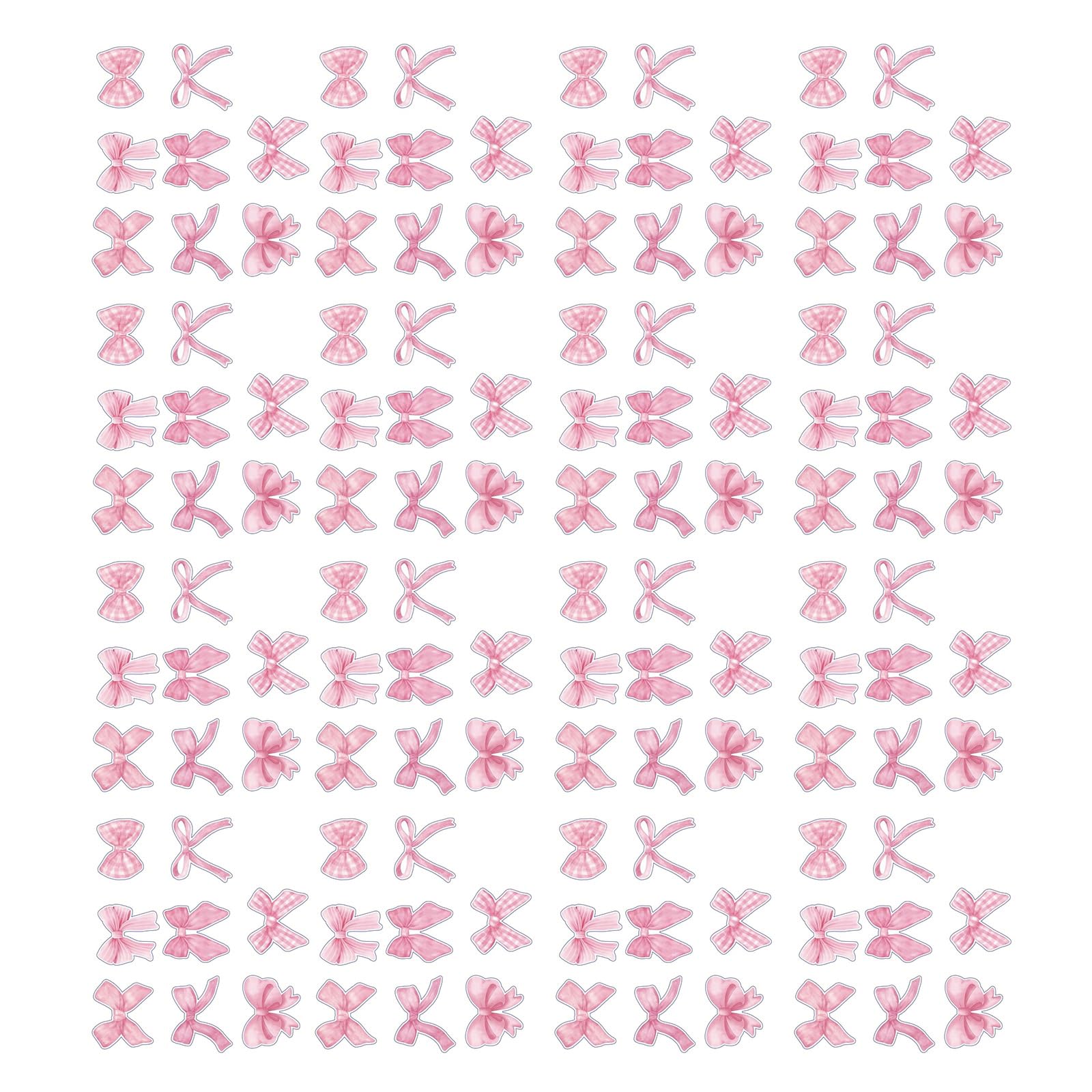 500Pcs Bowknot Sticker Aesthetic Sticker for Water Bottle Laptop Scrapbook Journal Skateboard Children Reward Craft