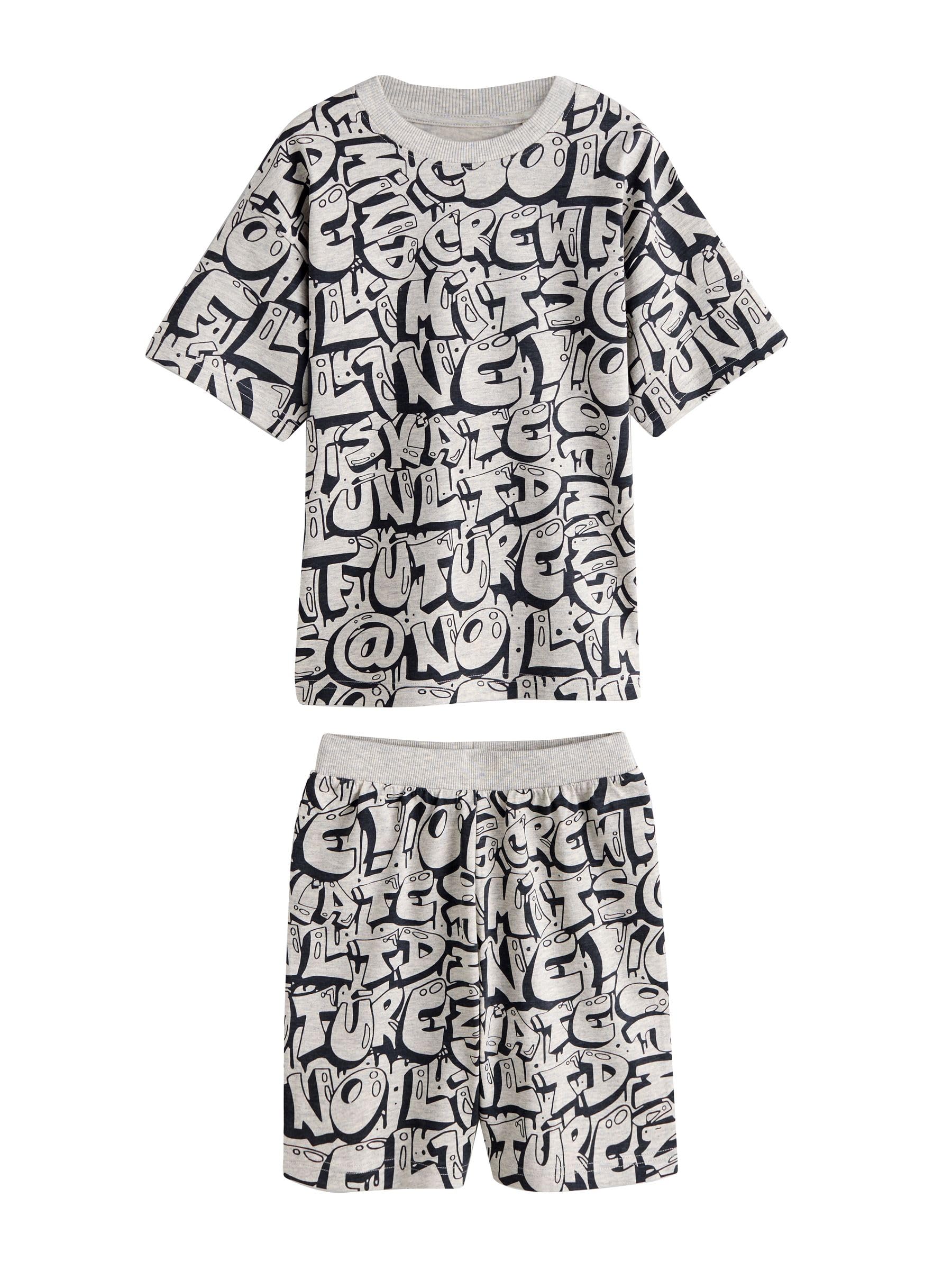 NEXT Jungen Pyjamas mit Shorts aus 100% Baumwolle, 3er-Pack