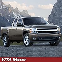 Vista 9 de YITAMOTOR Guardabarros delantero y trasero compatibles con Chevy Silverado 1500 2007-2013 (solo apto para cama corta de 69.3 pulgadas)