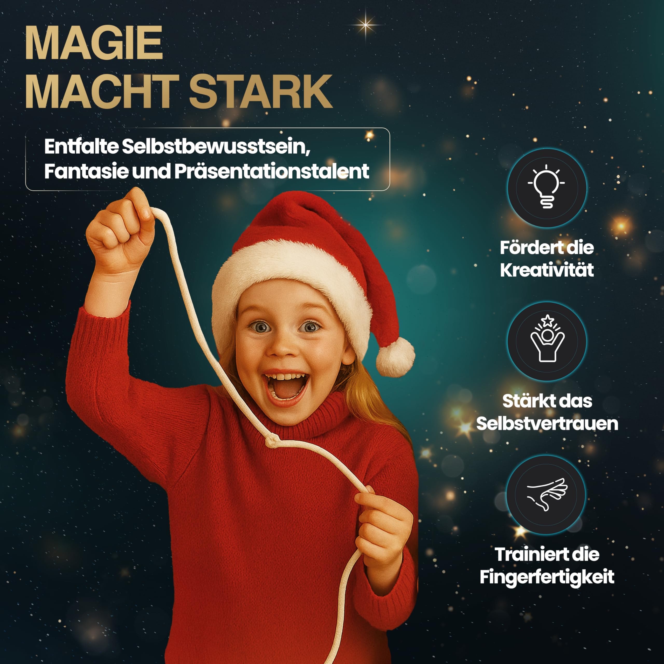 Ehrlich Brothers Adventskalender - Weihnachtskalender der Magie mit 24 Zaubertricks für Kinder ab 7 Jahren von Clementoni 59407