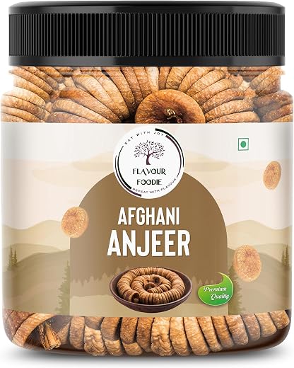 Flavour Foodie Afghani Anjeer 1kg | Premium Soft Juicy Dried Figs Dry Fruit | No Added Sugar | Rich Source Of Fiber | Low ...