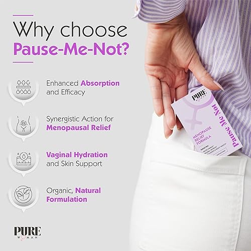 Miniatura 8 de Pure Woman Pause-Me-Not - Supositorios para menopausia, suministro para 10 días de supositorios vaginales de cuidado femenino, alivio de la