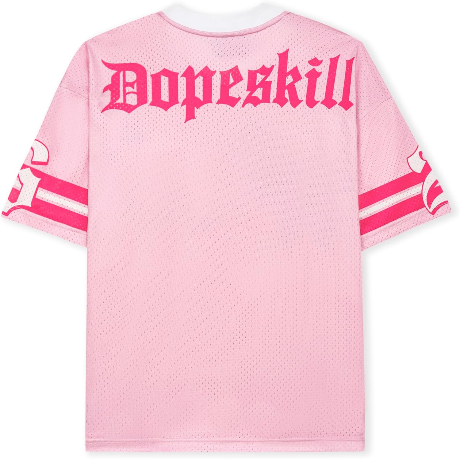 DopeSkill Oversized Jersey Streetwear Graphic Tee Cool Y2K T-Shirt Hypebeast Urban Casual Short Sleeve V Neck - Image 2