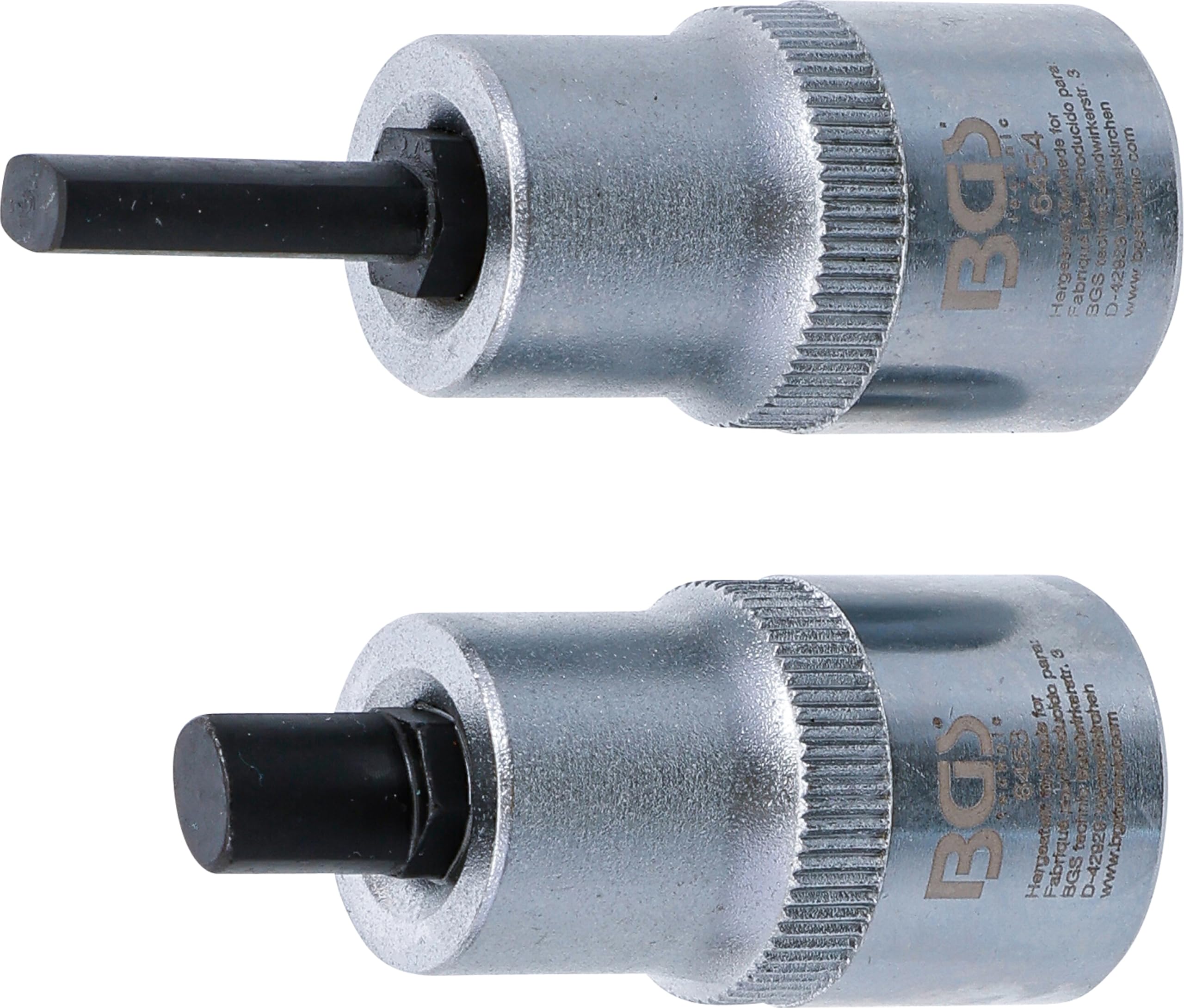 BGS 6455 | Spreiz-Einsatz-Satz für Federbeinklemmung | 2-tlg. | 12,5 mm (1/2") | 5 x 7 mm + 5,5 x 8,2 mm | Radlagergehäuse-Spreizer | Aufspreizer