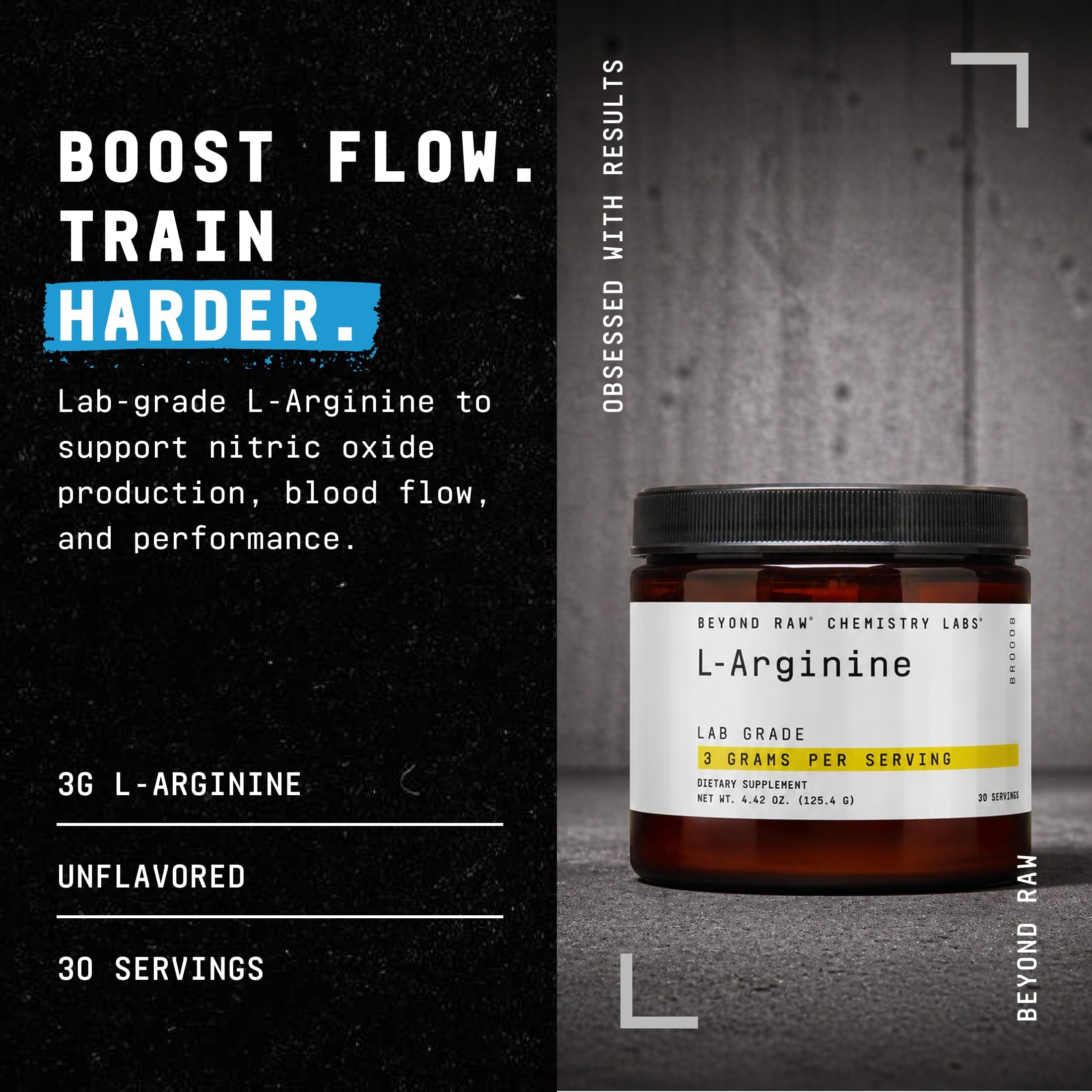 GNC Beyond Raw Chemistry Labs L-Arginine Powder, 30 Servings — Amazon image 2