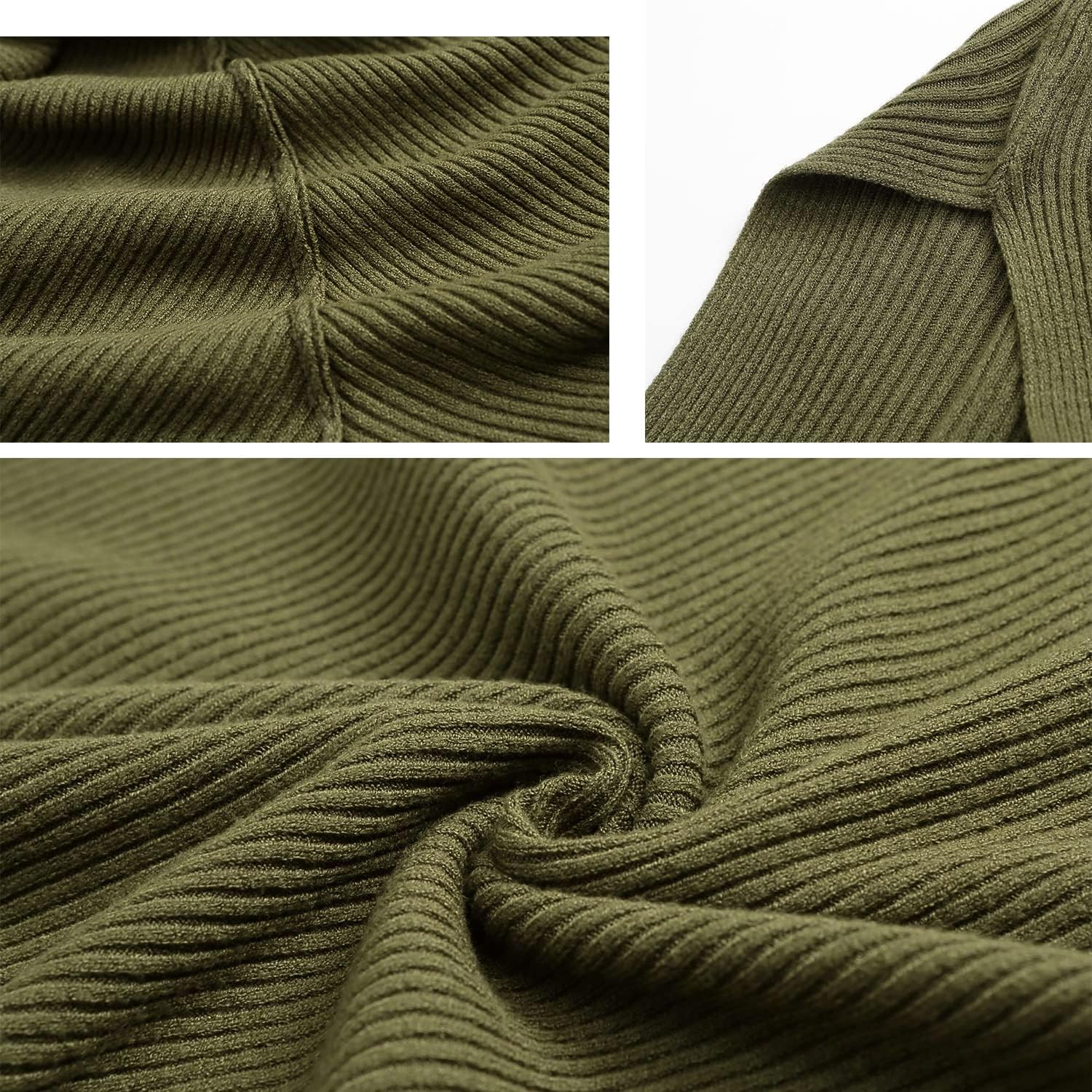 MAKARTHY Womens Striped Sweaters Batwing Sleeves Knitted Dolman Pullovers Tops Sweatershirts - Image 3