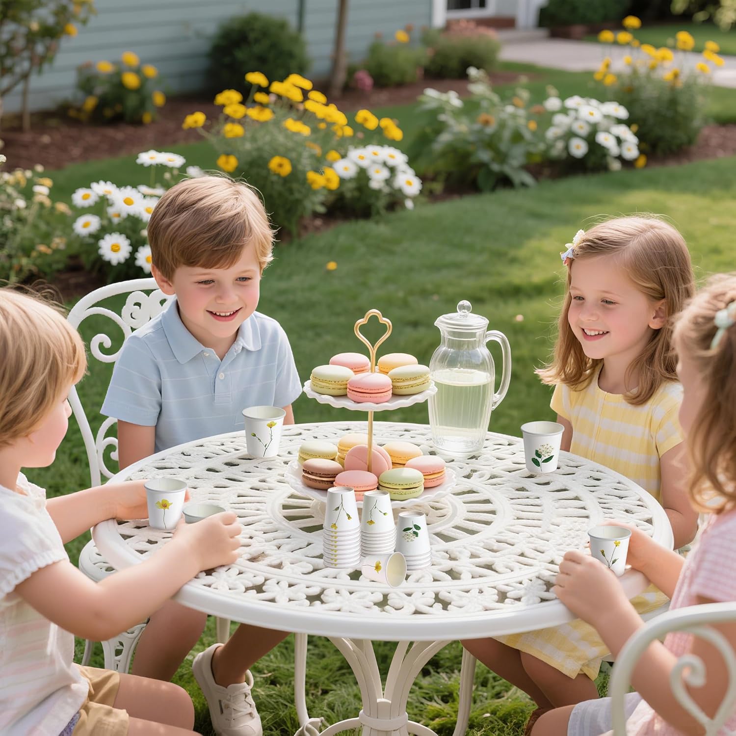 WRAPAHOLIC 3oz Paper Cups - 100 Pack Disposable Bathroom Cups with Wildflower Design, Small Mouthwash Cup for Toothbrush Rinse, Home Bathroom, Picnic, BBQ, Travel and Party - Image 7