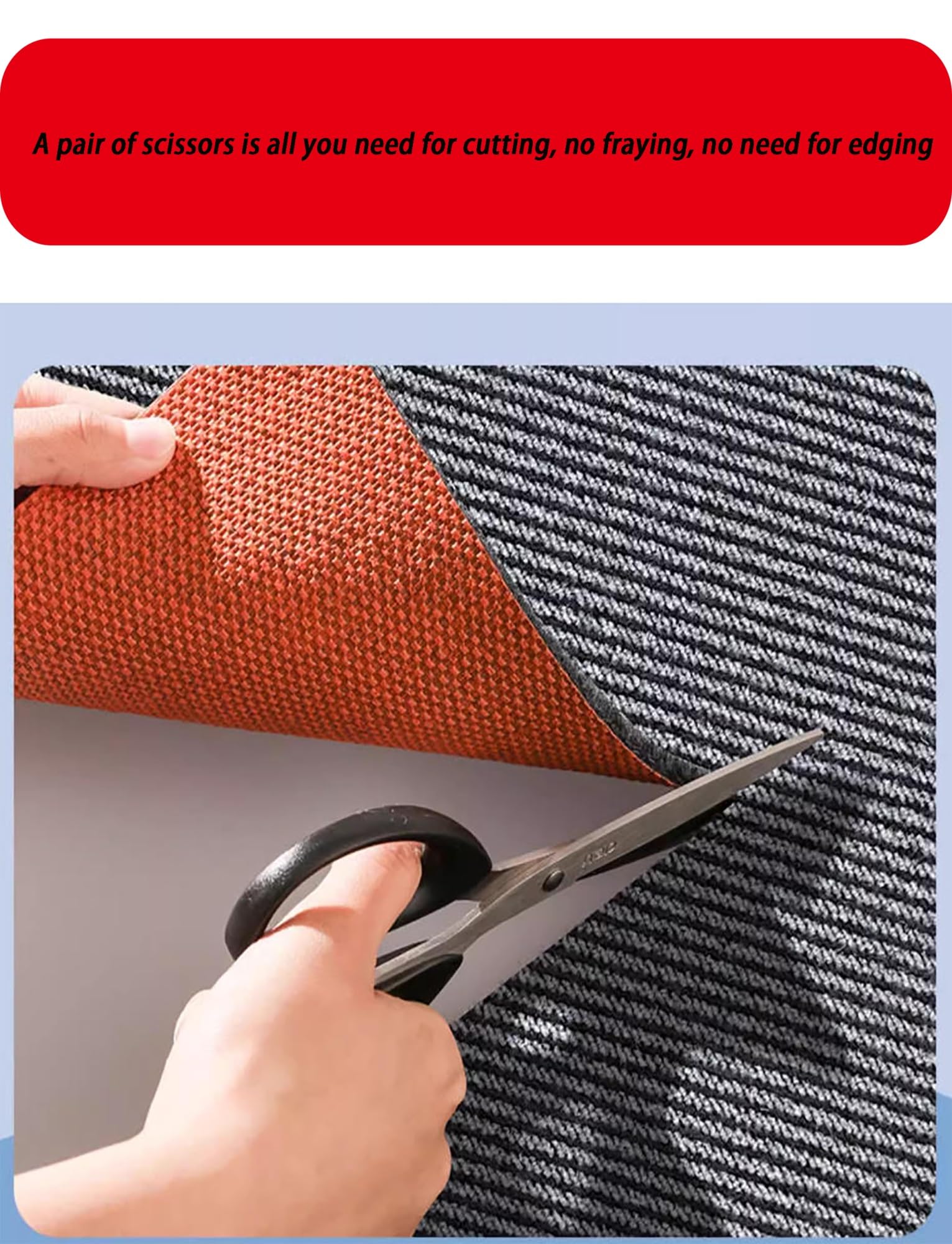 Tapis commercial à couverture complète pour les entreprises, revêtement de sol intérieur épais antidérapant, grande surface personnalisable sous le bureau