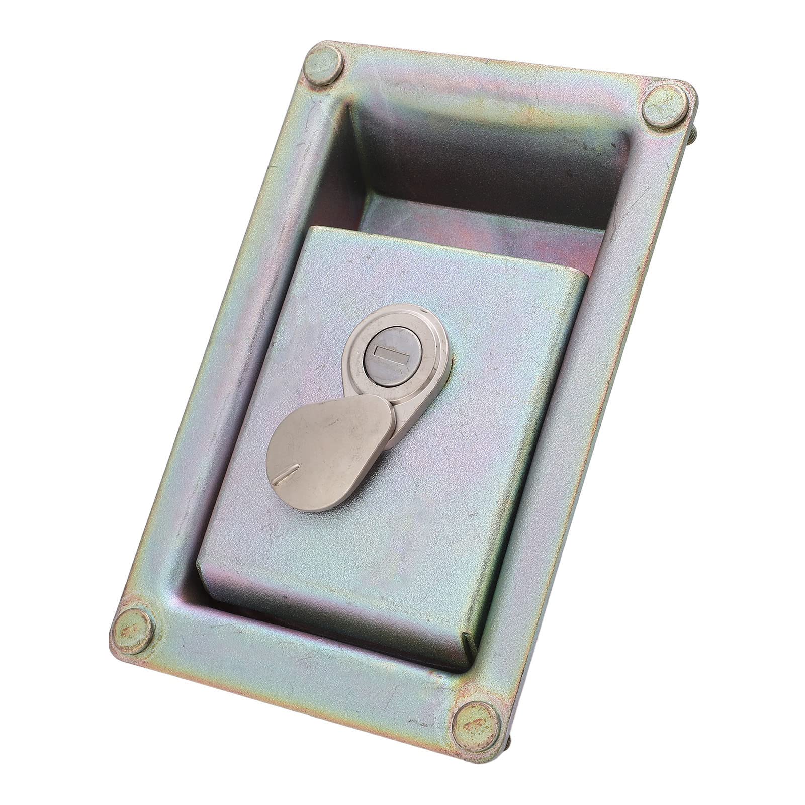 Zamek bocznych drzwi pompy hydraulicznej, trwały stop aluminium, mocny zamienny zamek pokrywy do serii ZAX 171x111mm