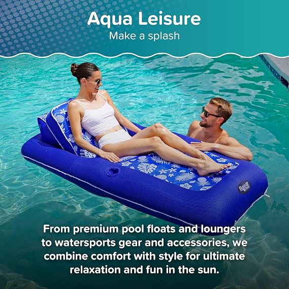 Aqua Inflatable Football Toss, Inflatable Throwing Target Toy, Backyard and Lawn Game, Touchdown Pass Game
