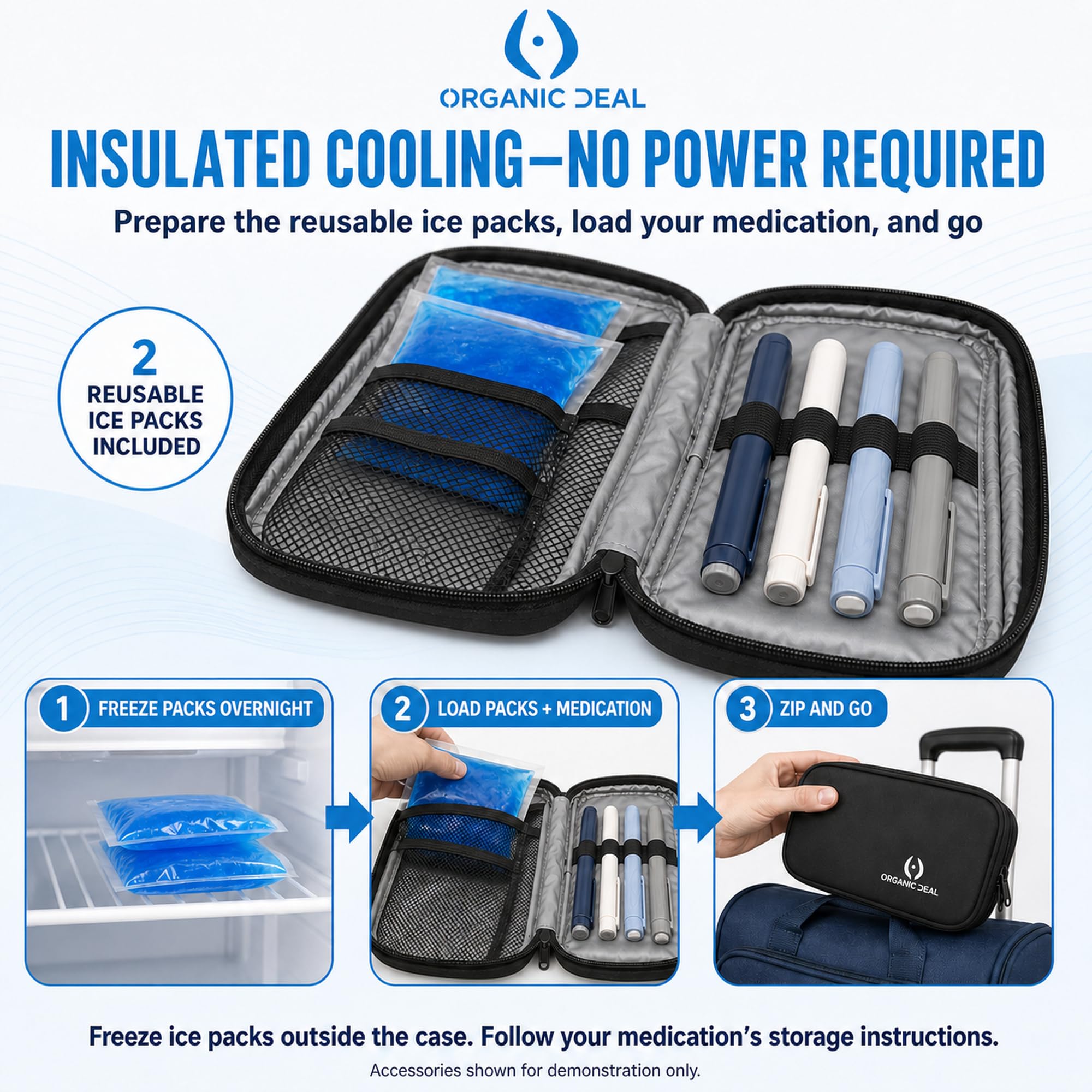 yeti bags for insulin Organic Deal Cooler Travel – TSA-Approved Medicine Bag with 2 Ice Packs – Roomy Diabetic Case Designed for Multiple Pens & Supplies (Pens & Vials Not Included) : Health Strength:Medium Heavy - CJ-C-661MHA Trio backpack leather weekend camping backpack men the Daytrip Lunch Box