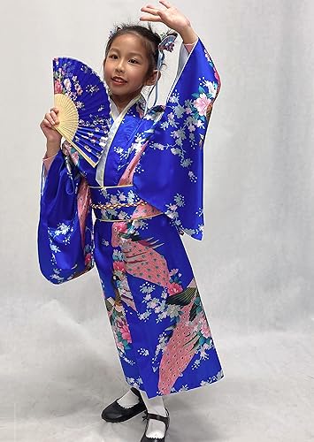 Miniatura 2 de Vestido tradicional japonés Kimono Bata para niñas, disfraz