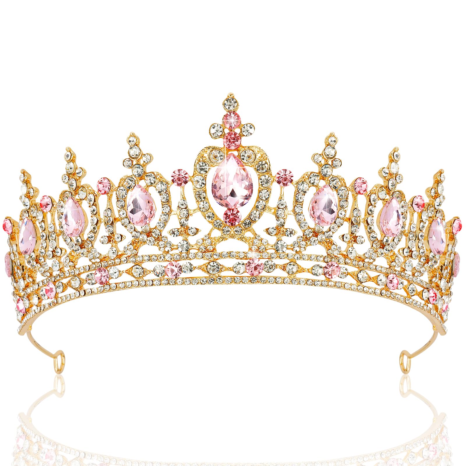 OBATOBA Black Tiaras and Crowns for Women