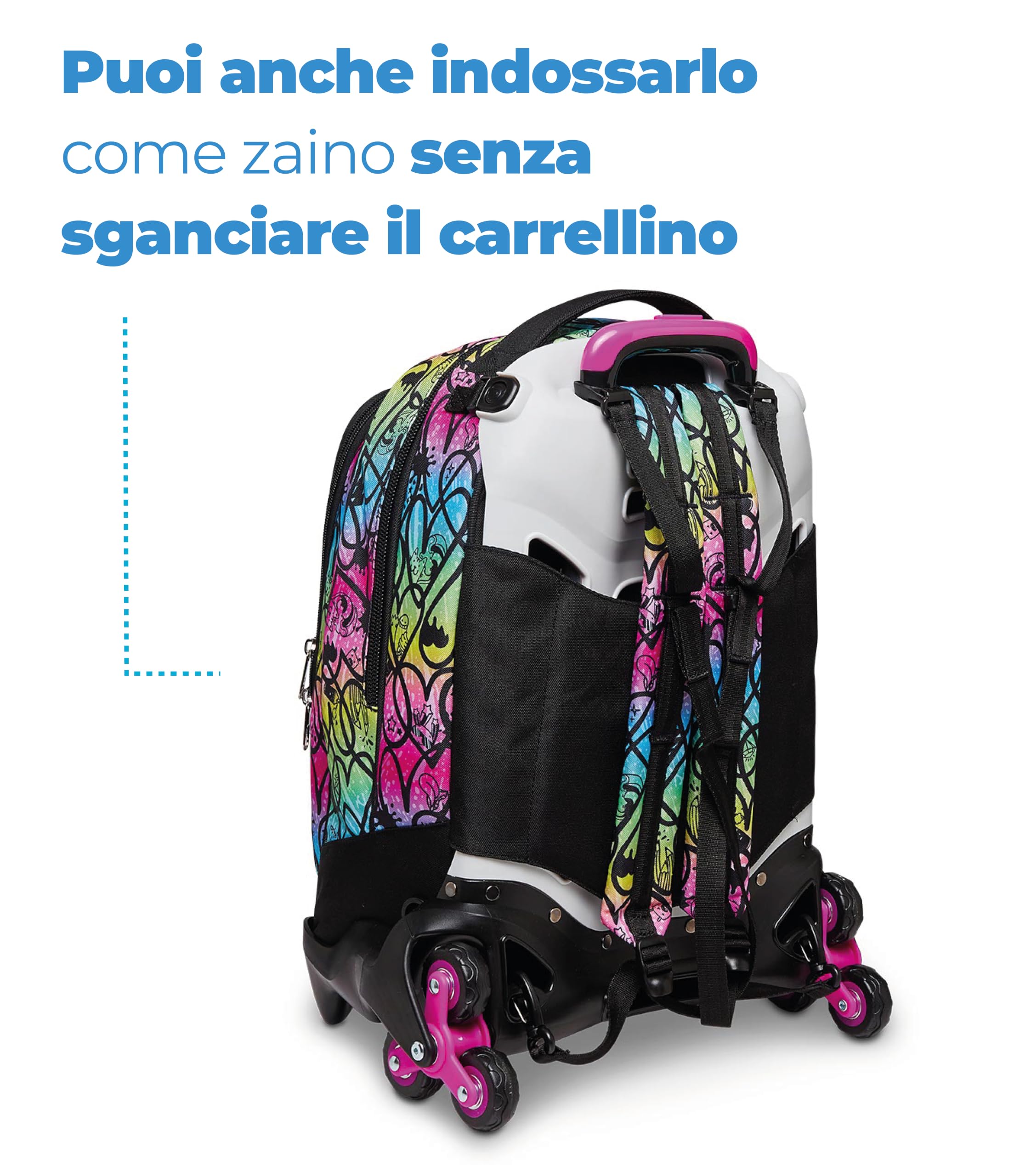 Seven Trolley Jack 3 ruote, COLOUR EXPRESSION, Scuola, Bambini e Ragazzi, Scuola e tempo libero
