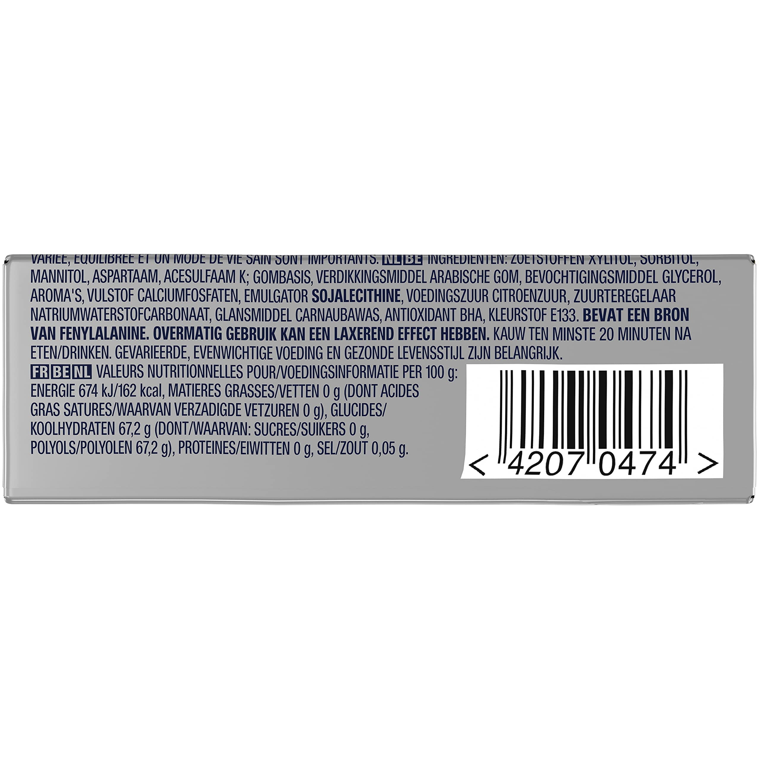FREEDENT WHITE Chewing Gum Sans Sucre Goût Fruit 30 Paquets 300 Dragées 420g
