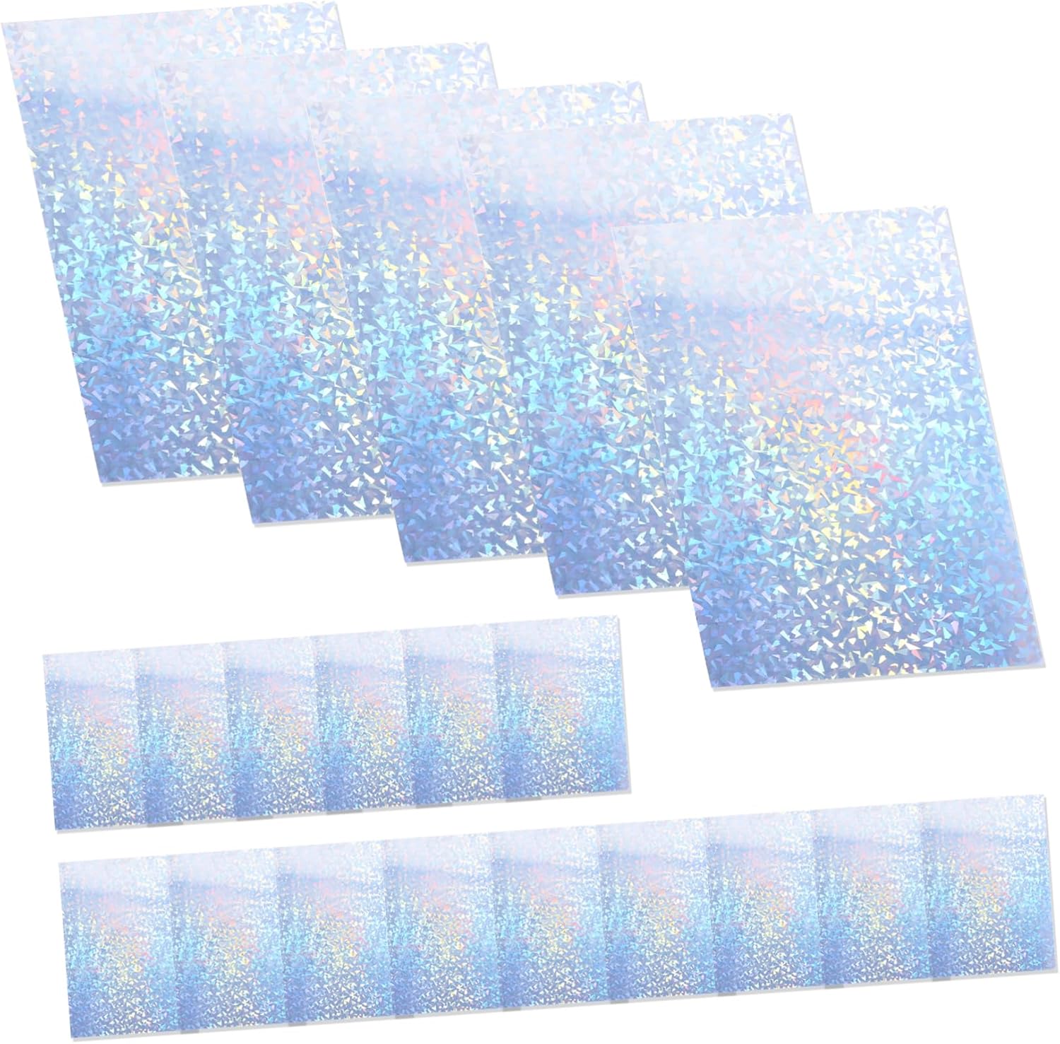Holographic Vinyl Laminate Film 20 Sheets Shiny Printable Sheet Glitter