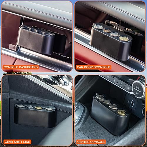 Miniatura 7 de Soporte para taza de café con bandeja organizadora de almacenamiento para puerta de auto, ventana de automóvil, para colgar en la mayoría de