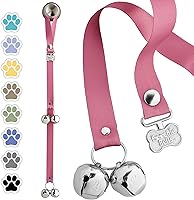 Vista 15 de PoochieBells El timbre original para orinal para perro, campanas para entrenamiento de orinal y ruptura de casa de cachorros, entrena a tu perro
