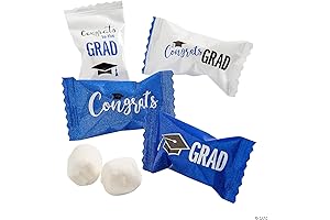 Blue Graduation Buttermints for Candy Buffet