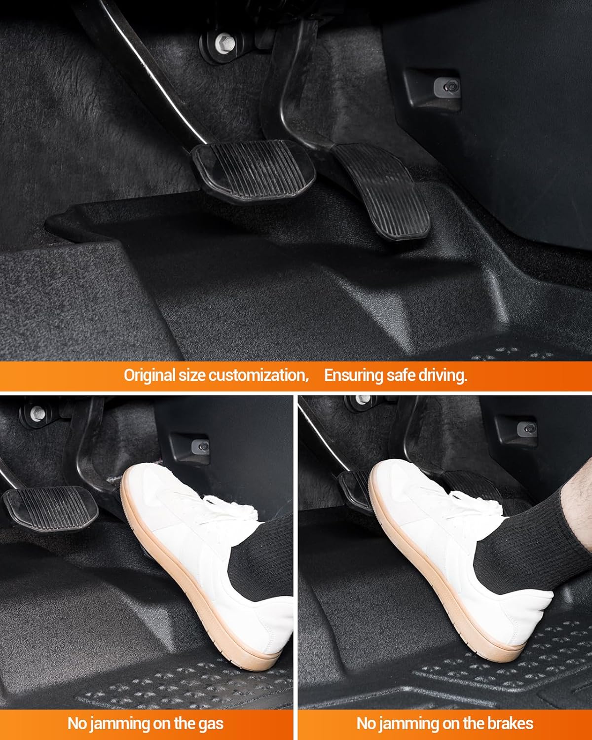 SEALIGHT TPE Car Mats for Tesla Model 3 Highland 2024 2025, All Weather Protection Floor Mats for Tesla Model 3 New Version 2024 2025, Full Set Floor Liners, 6pcs