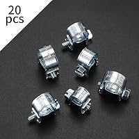 ywchoshe 20db Mini Csőbilincs Üzemanyag Injektoros Csatornához 7-9mm Állítható 2