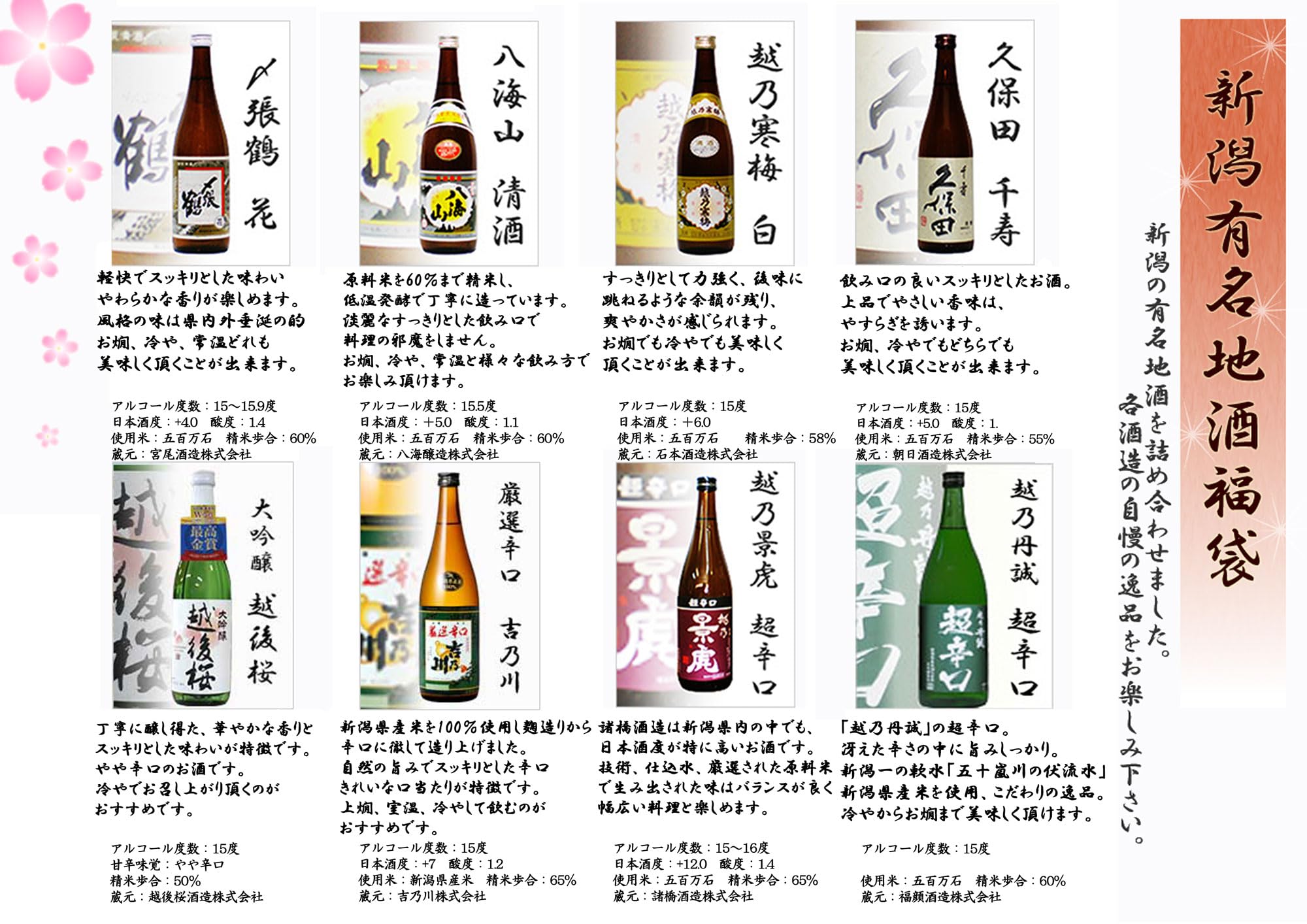 Amazon.co.jp: 金賞受賞蔵☆新潟の有名地酒☆ 日本酒 飲み比べセット
