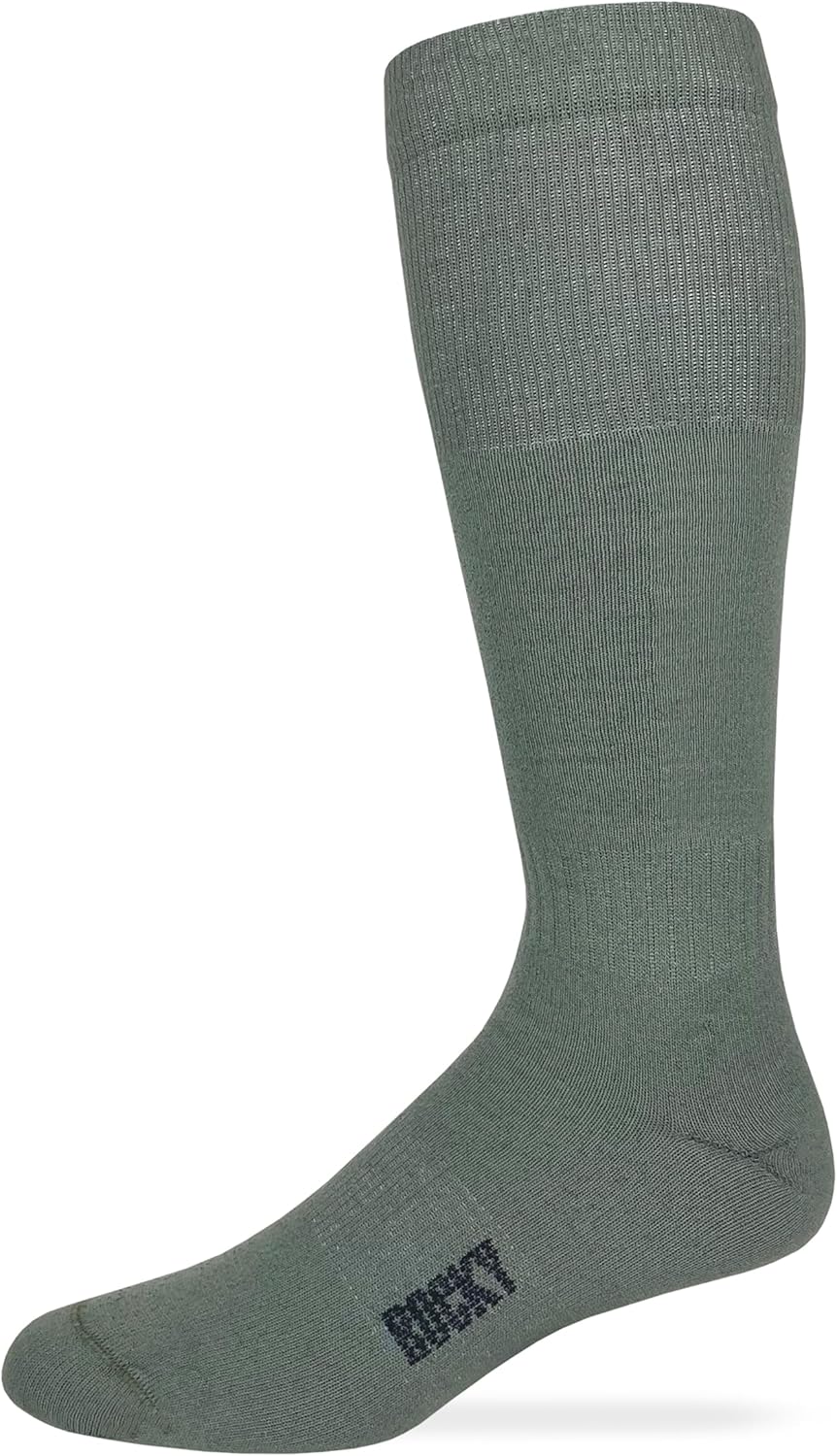 Rocky Mens Merino Wool Year Round Military Tall Boot Socks 1 Pair Pack