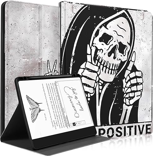 Miniatura 9 de Funda para Kindle Scribe de Amazon de 10.2 pulgadas para mujeres y niñas, diseño de moda femenina, citas Kawaii activas, bonitas, para adolescentes,