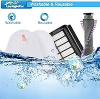 Vista 6 de Leadaybetter Repuesto de filtro de correa de rollo de cepillo para Shark Navigator Lift Away NV350 NV351 NV352 NV356E S2 NV360 NV355 NV356 NV357