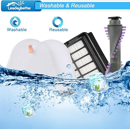 Miniatura 6 de Leadaybetter Filtro de rollo de cepillo de repuesto para Shark Navigator Lift Away NV350 NV351 NV352 NV356E S2 NV360 NV355 NV356 NV357 NV358