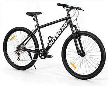 Beterland 26 Inch Mountain Bike, 1/7 Speed Comfort Bike wth Dual V Rakes, Bikes for Adults with Front Suspension and High Carbon Steel Frame, Bicycle with Adjustable Ergonomic Seat