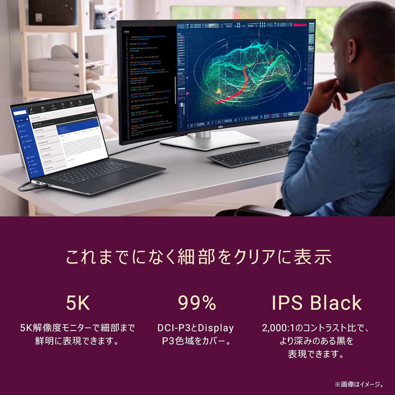 Dell U4025QW-A 39.7インチ 曲面Thunderboltハブ モニター