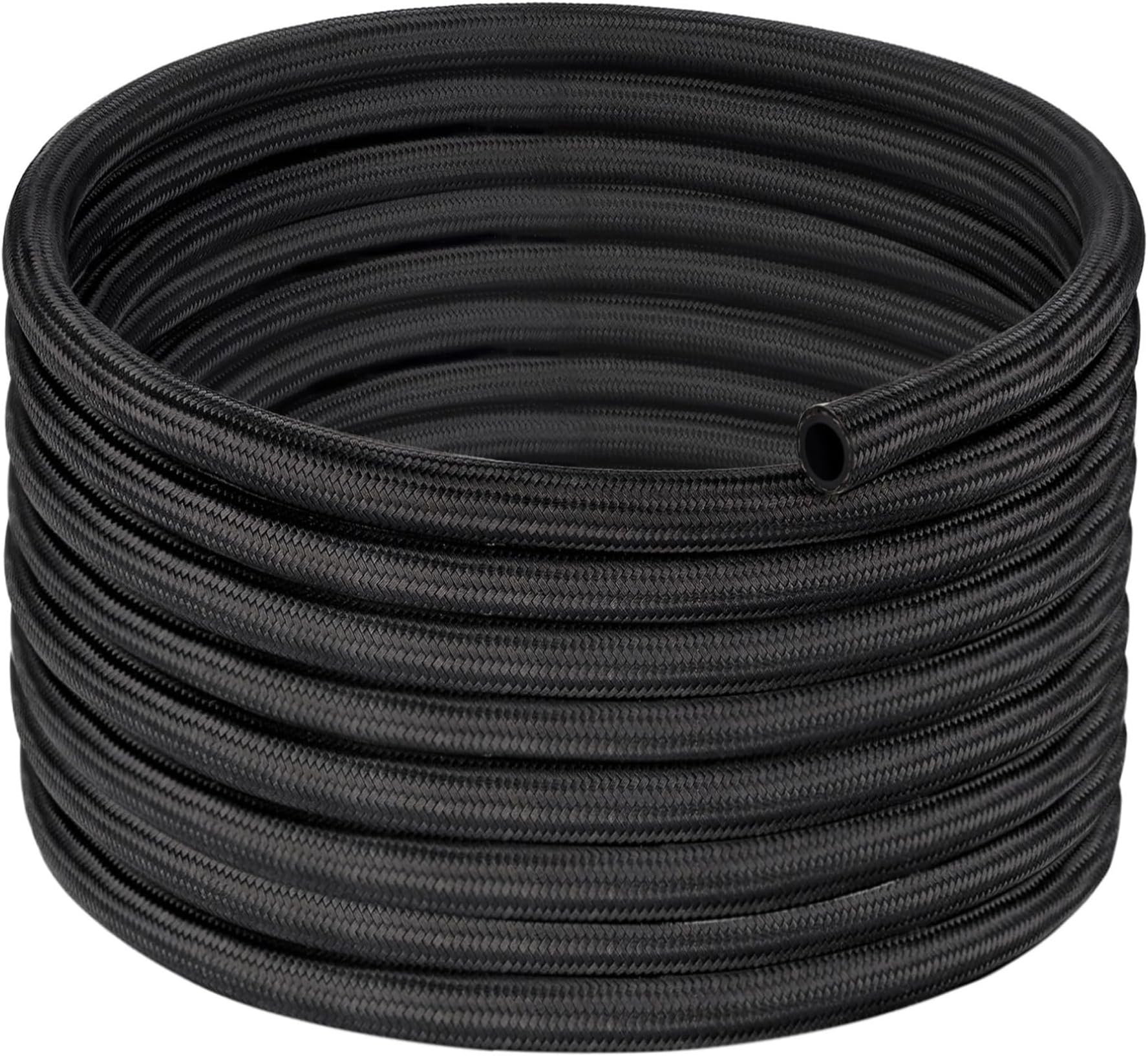 EVIL ENERGY 6AN Fuel Line, AN6 Braided Fuel Hose Nylon CPE 20FT Black