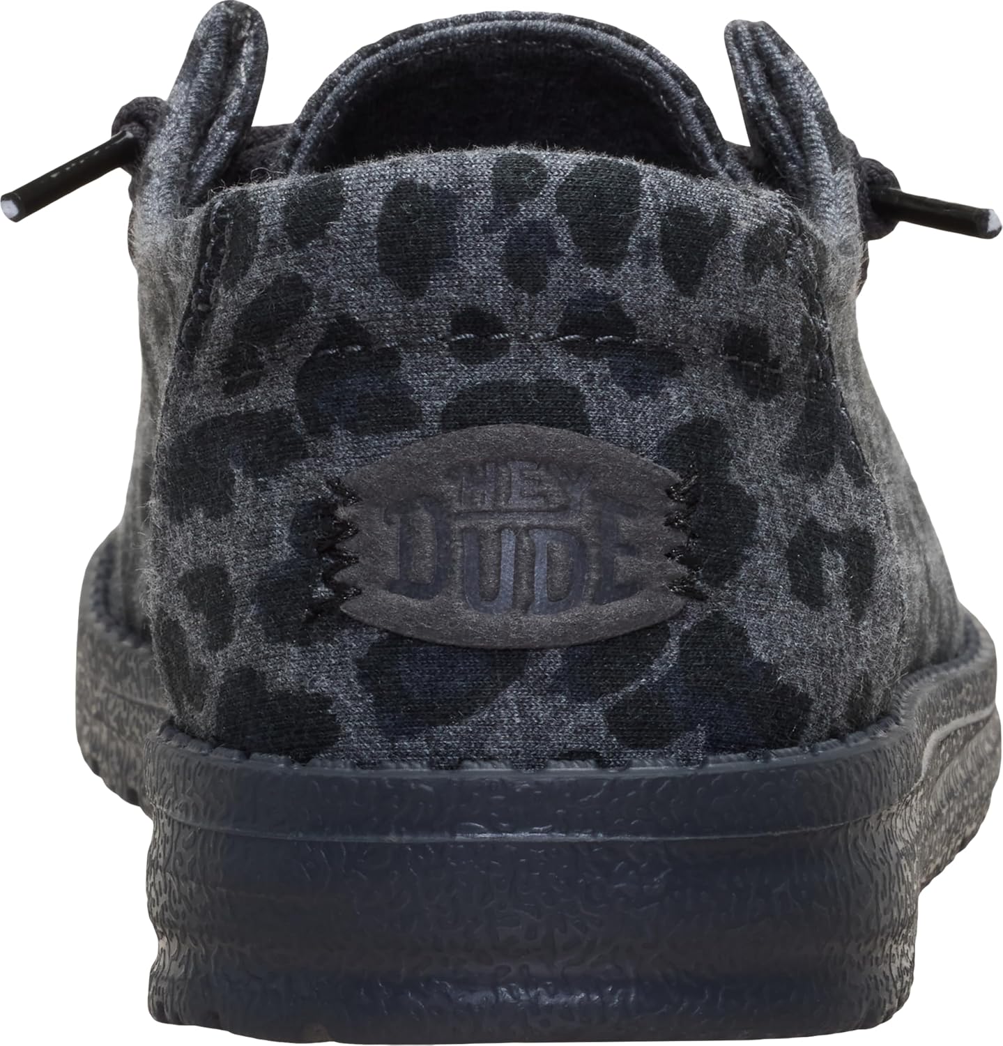 HEYDUDE Women's Wendy Stretch Jersey Leopard Slip On Shoe | Lightweight Casual Loafers | Easy On Travel Ready Fit