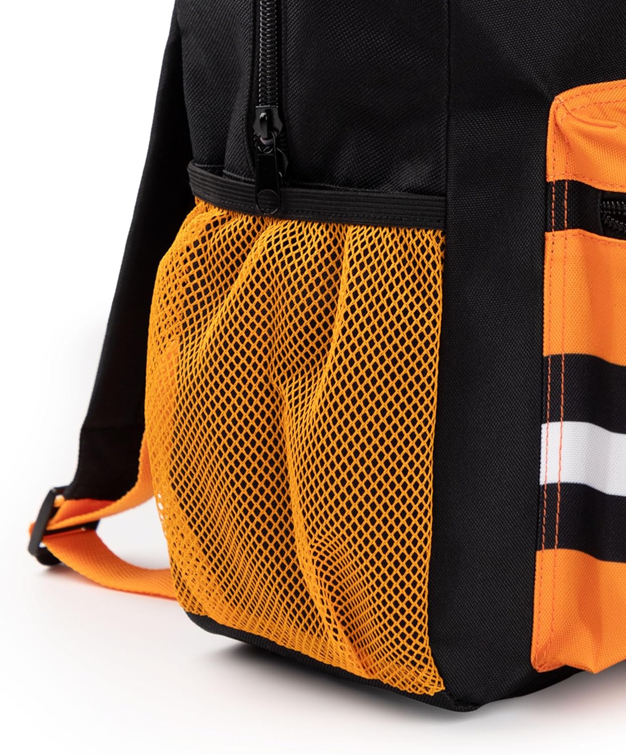 Vanilla Underground Naruto Shippuden Boys Backpack | Black & Orange Rucksack with Adjustable Straps | Uzumaki Hokagi Sports School Bag For Kids