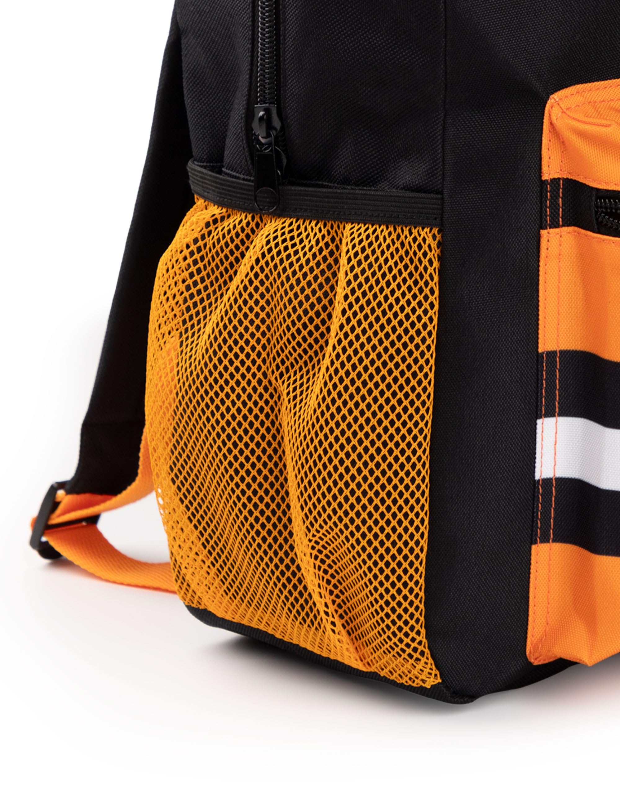 Naruto Shippuden Plecak dla Chłopców | Czarny i Pomarańczowy Plecak z Regulowanymi Paskami | Praktyczny i Zorganizowany Bagaż Uzumaki Hokage dla Dzieci | Prezent Merchandising Serii Anime