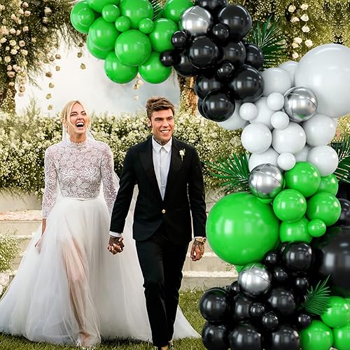 Vista 13 de Kit de arco de globos rosa, morado y azul, guirnalda de globos rosa morado con globos de látex rosa, azul, morado, blanco, globos de papel