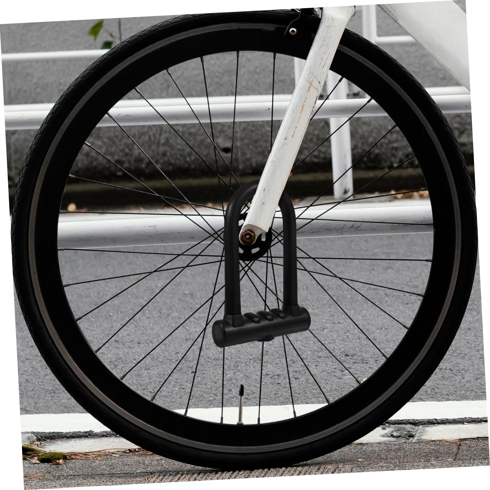Lucchetto u Per Bicicletta Resistente All Usura in e Silicone Portatile e Per Sicurezza Della Mountain Bike