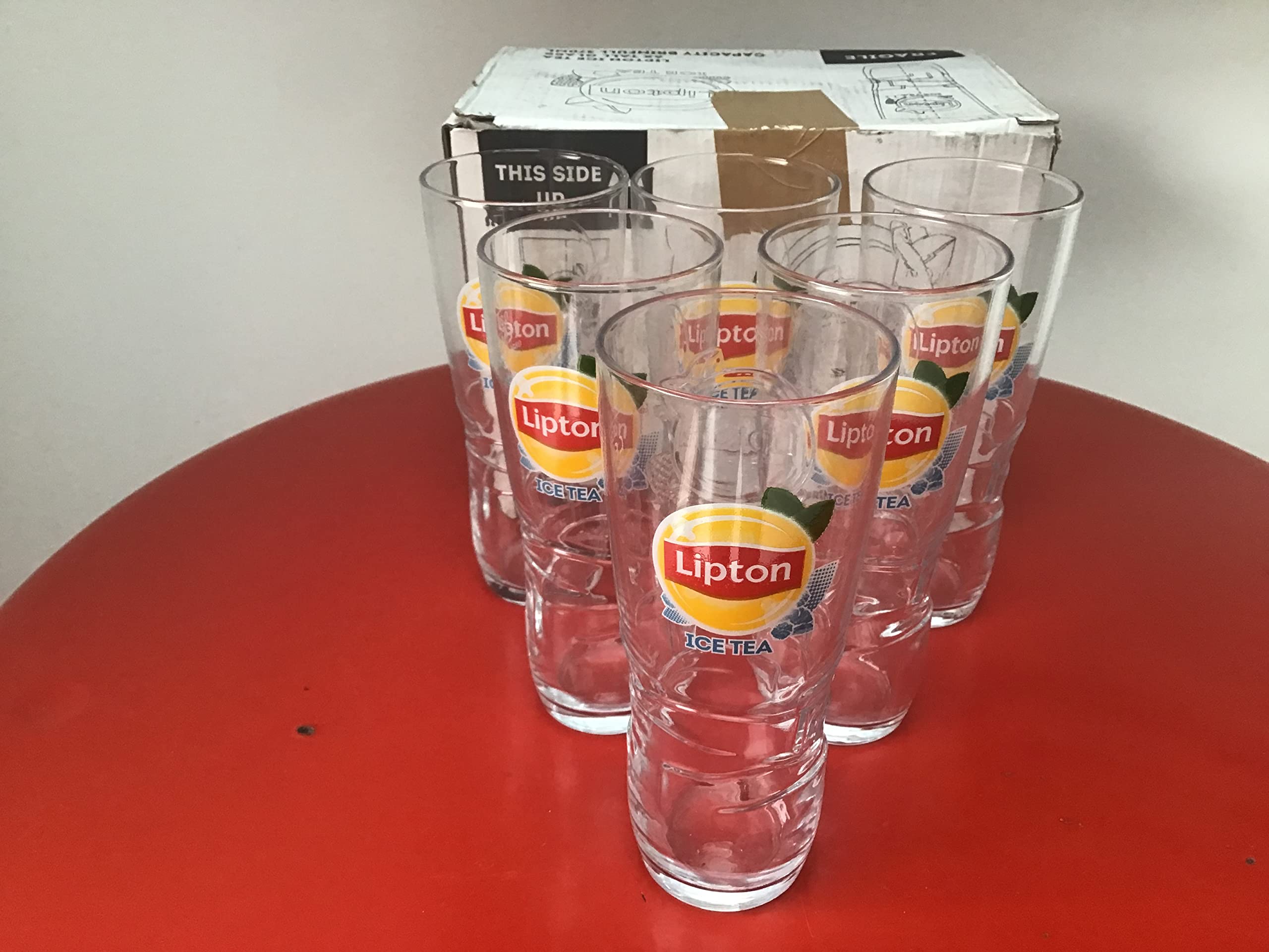 Ice tea Lot de 6 verre neuf
