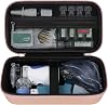 Elonbo Carrying Case Compatible with Asthma Inhaler Spacer for Kids and Adults, Ventolin Masks Inhaler Spacer Holder, Asthma Travel Organize Bag, Rose Gold CASE ONLY!