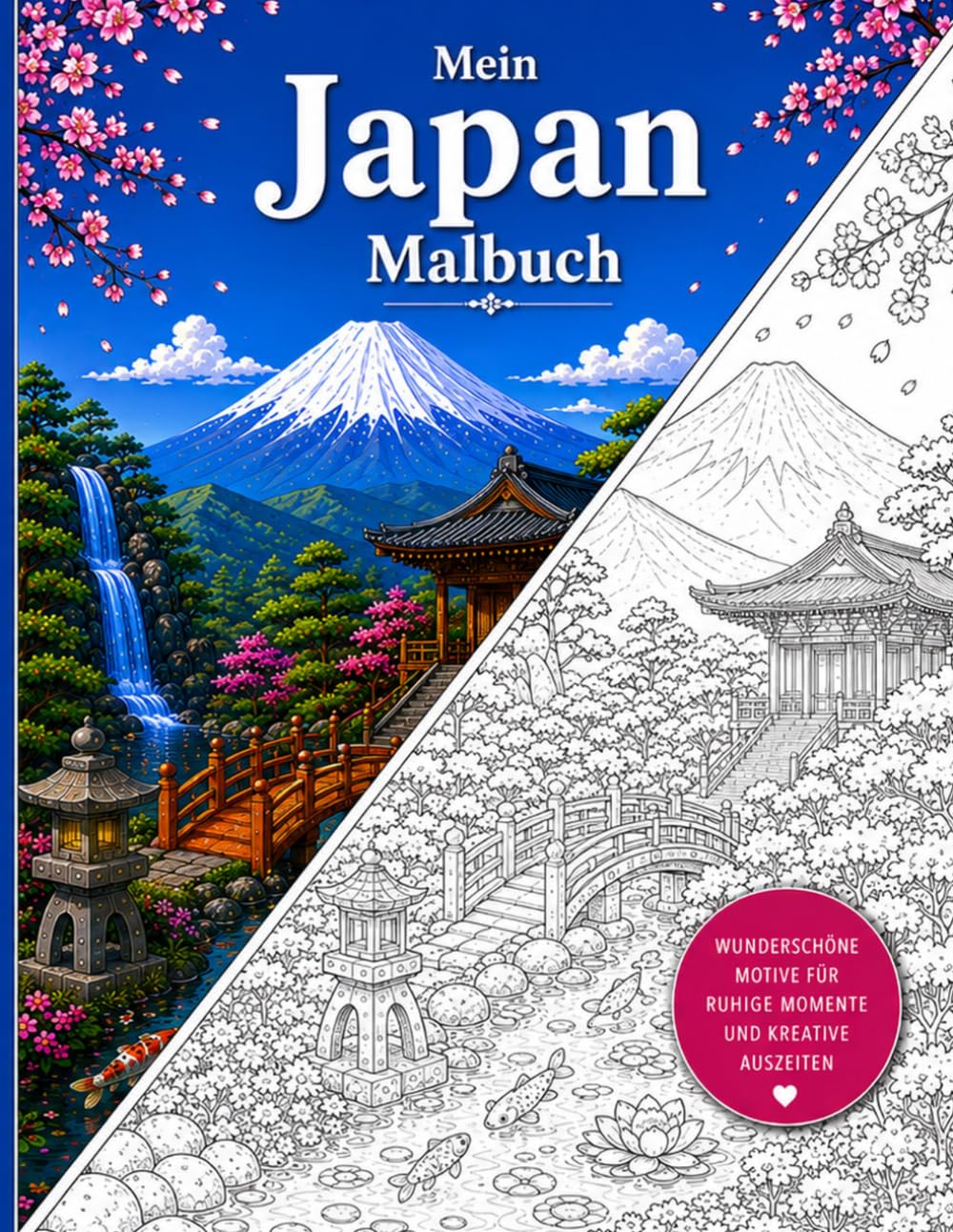 Mein Japan Malbuch: 80 detailreiche Ausmalbilder aus Italien für Stressabbau, Achtsamkeit und Entspannung, für Erwachsene (Malbücher aus aller Welt)