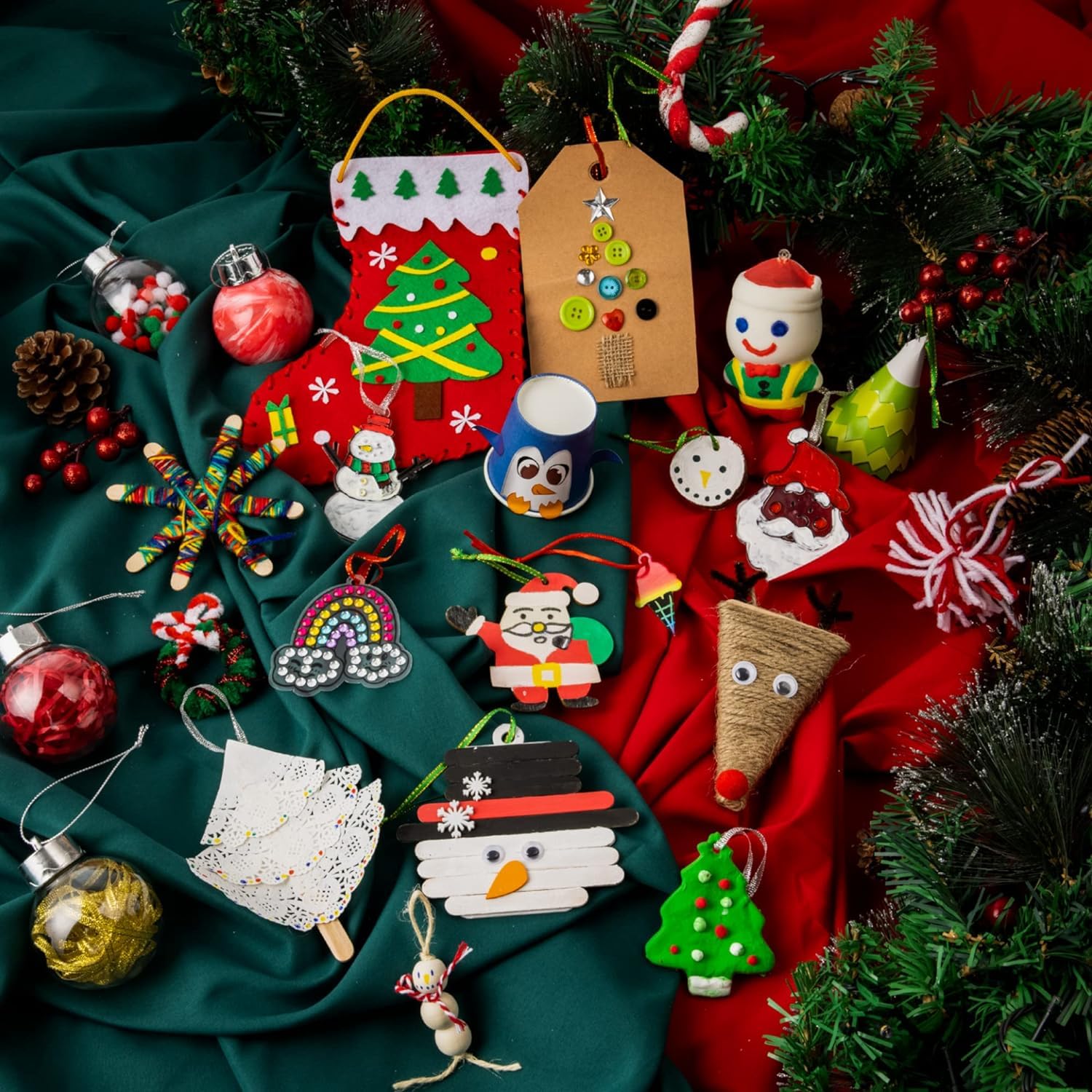JOYIN Weihnachts-Countdown-Adventskalender 2025, 24-tägiger Weihnachts-Adventskalender zum Basteln und Basteln
