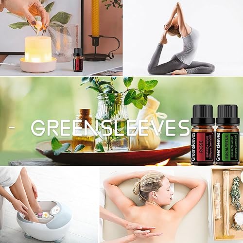 Vista 44 de GREENSLEEVES Juego de aceites esenciales de jazmín rosa, 2 aceites aromáticos puros a base de plantas para aromaterapia, aceites esenciales